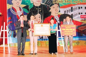 Xã Mường Giàng đạt chuẩn nông thôn mới 