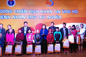 Phát động Chiến dịch nhắn tin ủng hộ bệnh nhân ung thư nghèo 
