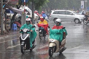 Đêm 14/12, không khí lạnh xuống Bắc Trung bộ gây mưa rào và dông
