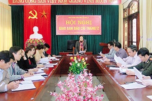 Hội nghị giao ban báo chí tháng 12 