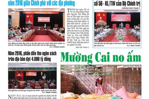 Báo Sơn La, Thứ 4 ngày 30-12-2015