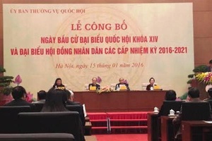 Ngày bầu cử đại biểu Quốc hội khóa XIV là ngày 22/5/2016