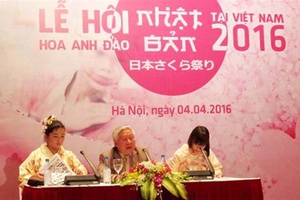 Lễ hội hoa anh đào Nhật Bản năm 2016 sẽ diễn ra tại Hoàng thành Thăng Long