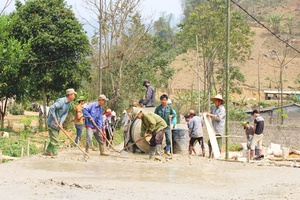 Chiềng Khoa xây dựng nông thôn mới