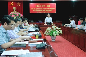 Hội nghị Ban Chỉ đạo tỉnh về công tác di dân tái định cư các công trình thủy điện Sơn La