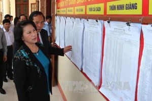 Chủ tịch Quốc hội Nguyễn Thị Kim Ngân giám sát, kiểm tra công tác chuẩn bị bầu cử tại tỉnh Hải Dương