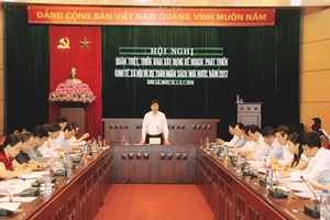 Hội nghị triển khai xây dựng kế hoạch phát triển KT-XH và dự toán ngân sách Nhà nước năm 2017