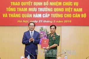 Chủ tịch nước trao quyết định bổ nhiệm Tổng Tham mưu trưởng Quân đội Nhân dân Việt Nam