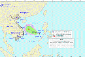 Áp thấp nhiệt đới trên biển Đông, cả nước có mưa dông