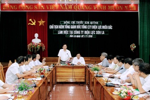 Tổng Giám đốc Tổng Công ty Điện lực Miền Bắc làm việc tại tỉnh ta