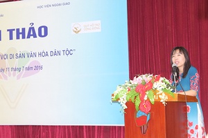 Đại biểu Trại hè Việt Nam 2016 giao lưu với sinh viên Học viện Ngoại giao