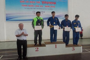 Bế mạc giải Vô địch trẻ Vovinam toàn quốc lần thứ XIV năm 2016