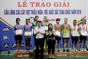 Kết thúc Giải cầu lông các cây vợt thiếu niên, trẻ xuất sắc toàn quốc