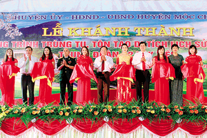 Khánh thành công trình trùng tu, tôn tạo di tích lịch sử lưu niệm Trung đoàn 52 Tây Tiến