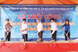 Khởi công xây dựng nhà lớp học điểm trường bản Bống Hà