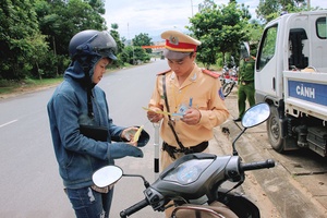 Sông Mã tăng cường bảo đảm trật tự ATGT