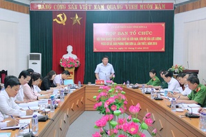 Họp Ban tổ chức Hội thao nghiệp vụ chữa cháy và cứu nạn cứu hộ