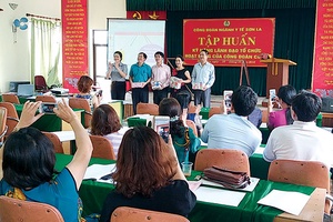 Công đoàn ngành Y tế: Tập huấn nghiệp vụ cho 60 cán bộ công đoàn cơ sở