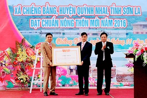 Lễ công bố xã Chiềng Bằng đạt chuẩn nông thôn mới