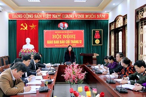 Hội nghị giao ban báo chí tháng 12