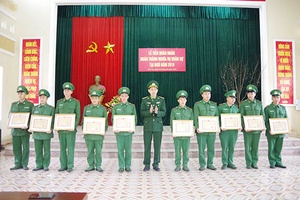 Bộ chỉ huy BĐBP tỉnh: Tiễn quân nhân hoàn thành nghĩa vụ trở về địa phương