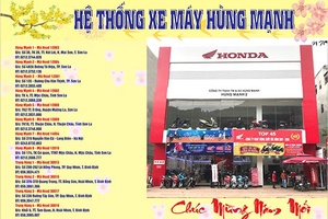 Hệ thống xe máy Hùng Mạnh: Chúc Mừng Năm Mới