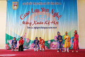 Cơ sở Điều trị nghiện ma tuý tỉnh Sơn La: Giao lưu văn nghệ mừng Xuân Kỷ Hợi 2019