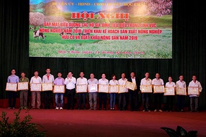 Huyện Mộc Châu: Gặp mặt biểu dương các hộ sản xuất tiêu biểu trong lĩnh vực nông nghiệp