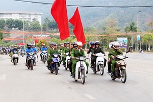 Quỳnh Nhai phát động ra quân năm an toàn giao thông 2019