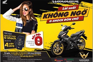 Chương trình khuyến mại “Winner – Lãi suất không ngờ, G-shock đón chờ”