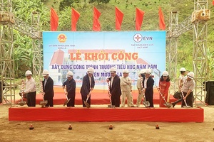Khởi công xây dựng công trình Trường Tiểu học Nặm Păm