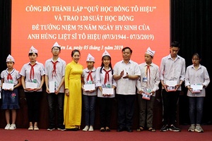 Thành lập “Quỹ học bổng Tô Hiệu”