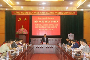 Hội nghị trực tuyến triển khai các biện pháp cấp bách khống chế bệnh dịch tả lợn châu Phi