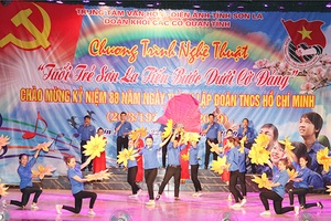 Đoàn Khối các cơ quan tỉnh:  Chương trình nghệ thuật Tuổi trẻ Sơn La tiến bước dưới cờ Đảng