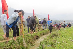 Phổng Lăng đảm bảo nguồn nước tưới cho đồng ruộng