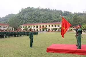 Trung đoàn Bộ binh 754 tổ chức Lễ tuyên thệ chiến sĩ mới năm 2019