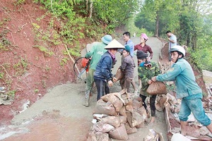 Phong trào làm đường ở Viêng Lán