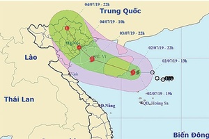 Bão MUN áp sát các tỉnh từ Quảng Ninh đến Ninh Bình