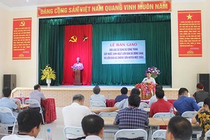 Bàn giao đưa vào sử dụng 2 công trình cấp nước sinh hoạt liên bản tại huyện Mộc Châu