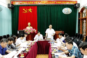 Tổ công tác 1169 làm việc với Sở Nội vụ