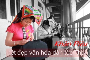 Khăn Piêu - Nét đẹp văn hóa dân tộc Thái