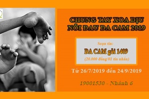 Phát động chương trình nhắn tin “Chung tay xoa dịu nỗi đau da cam” năm 2019