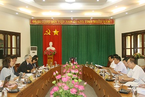 Đại diện Cơ quan Hợp tác Quốc tế JICA Nhật Bản tại Việt Nam làm việc với tỉnh Sơn La