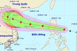 Vùng biển phía Bắc Biển Đông có mưa bão, gió giật cấp 10 ​