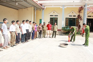 Phát huy vai trò lực lượng dân phòng trong phòng cháy, chữa cháy