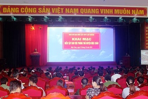 Diễn tập khu vực phòng thủ huyện Mộc Châu năm 2019 đạt loại xuất sắc