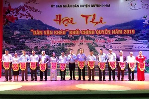 Quỳnh Nhai: Hội thi “Dân vận khéo” khối chính quyền năm 2019