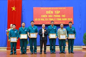 Thuận Châu: Diễn tập chiến đấu phòng thủ cụm xã Co Mạ, É Tòng, Co Tòng năm 2019 đạt loại giỏi