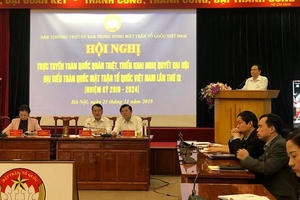 Cán bộ Mặt trận phải gương mẫu trong thực hiện nhiệm vụ
