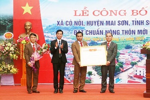 Lễ công bố xã Cò Nòi đạt chuẩn nông thôn mới